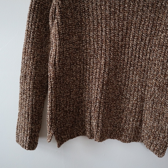 LRL Lauren Jeans Co Ralph Lauren Brown Knit Sweater - Picture 6 of 9